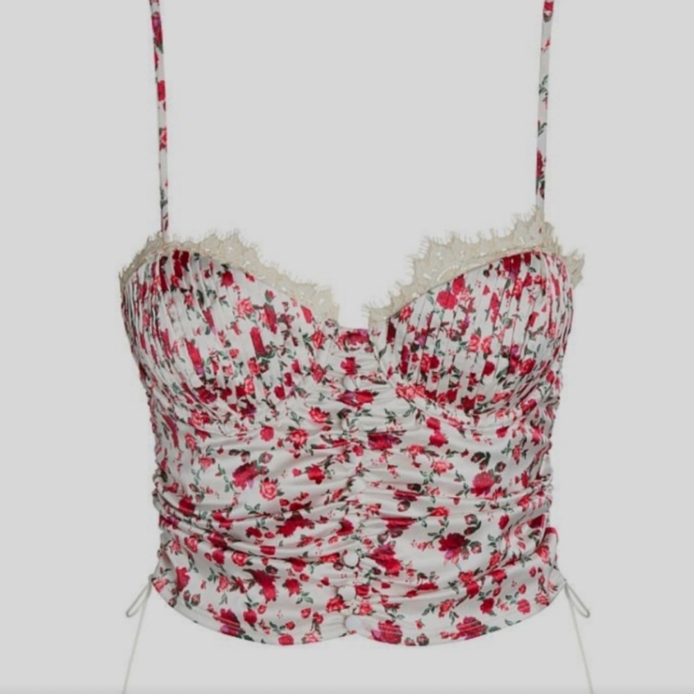 For Love and Lemons Floral Corset size Large